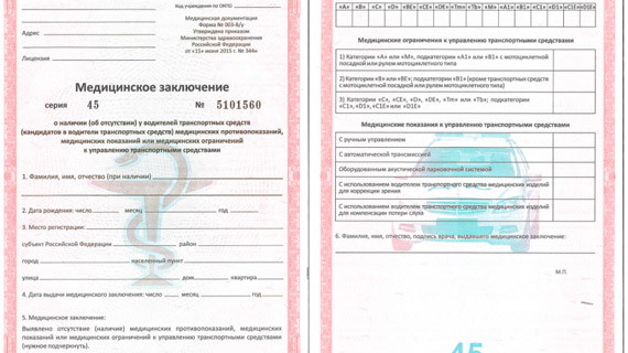 Как выглядит медицинская справка для получения водительского удостоверения Как выглядит медицинская справка для получения водительского удостоверения