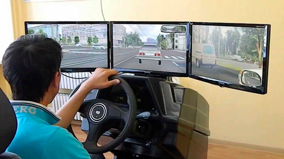 Виртуальное вождение в автошколе